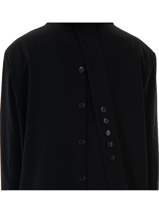Black n Black Lang Damen Blazer Black