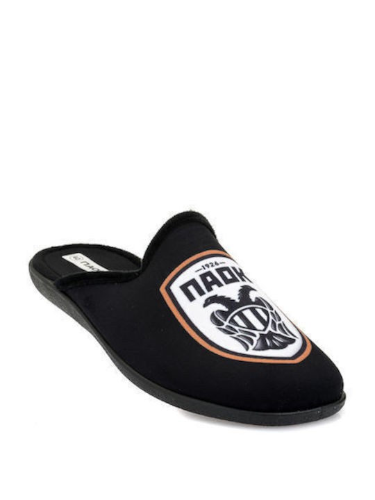 FAME Men's Printed Slippers Black