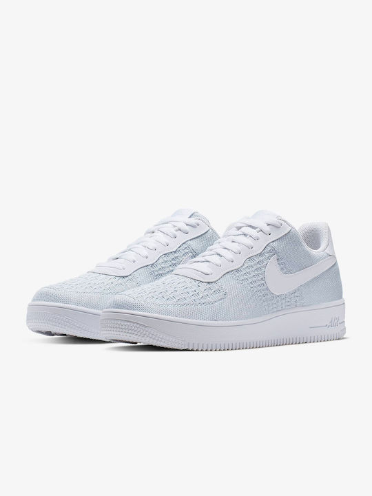 Nike Air Force 1 Flyknit 2.0 Herren Sneaker White / Pure Platinum