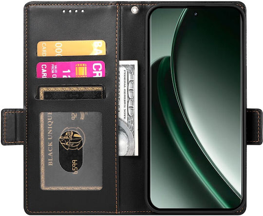 Dierfeng Buchen Sie Synthetisches Leder / Silikon / Kunststoff Schwarz (Realme GT 6)