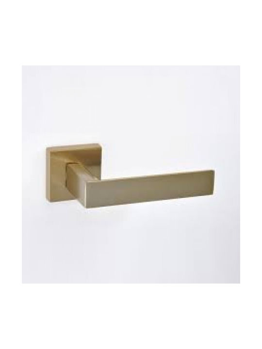 Best Design Lever Front Door with Plate Left (Center Distance 135mm) Sahara