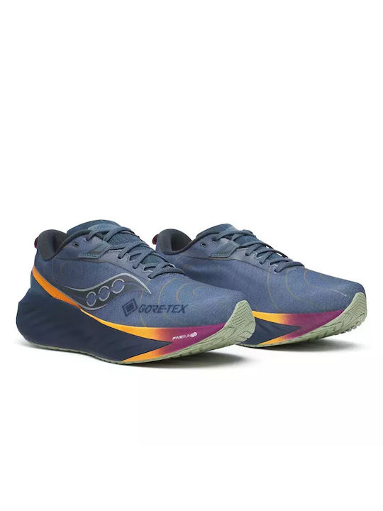 Saucony Triumph 22 Gtx Sport Shoes Running Waterproof with Gore-Tex Membrane Dark blue