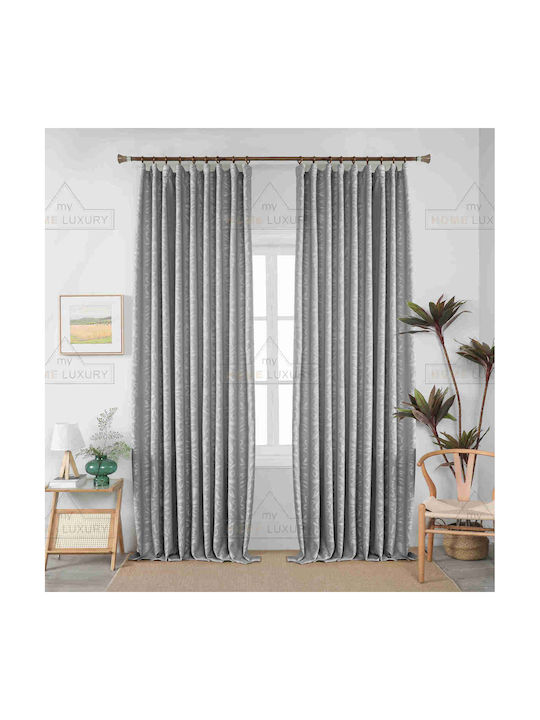 Homeone Curtain with Pencil Pleat Gray 6043-19 270x280cm