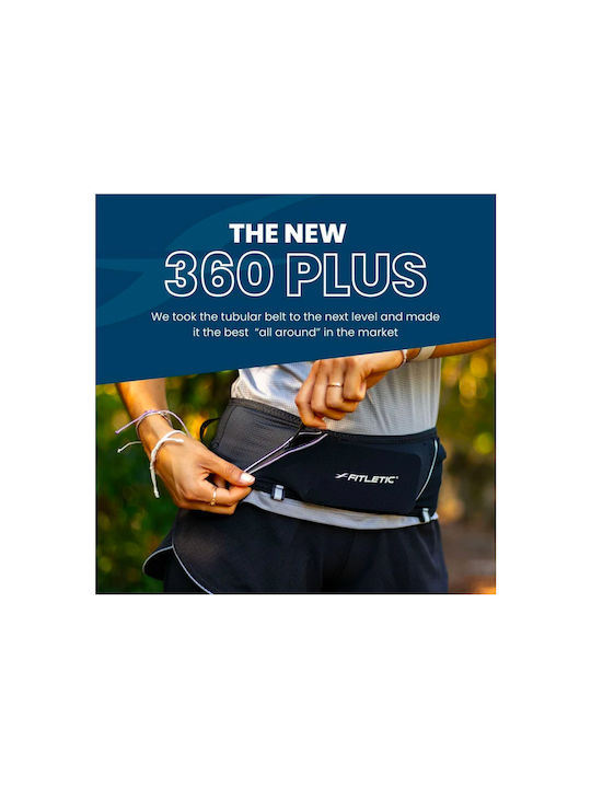 Fitletic Belt 360 Ανδρικό Τσαντάκι Μέσης για Τρέξιμο Μαύρο