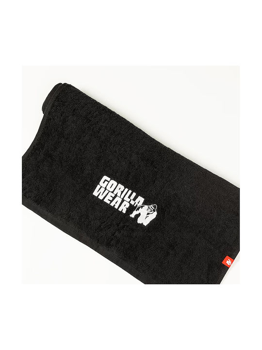 Gorilla Wear Πετσέτα Γυμναστηρίου Μαύρη 50x100cm