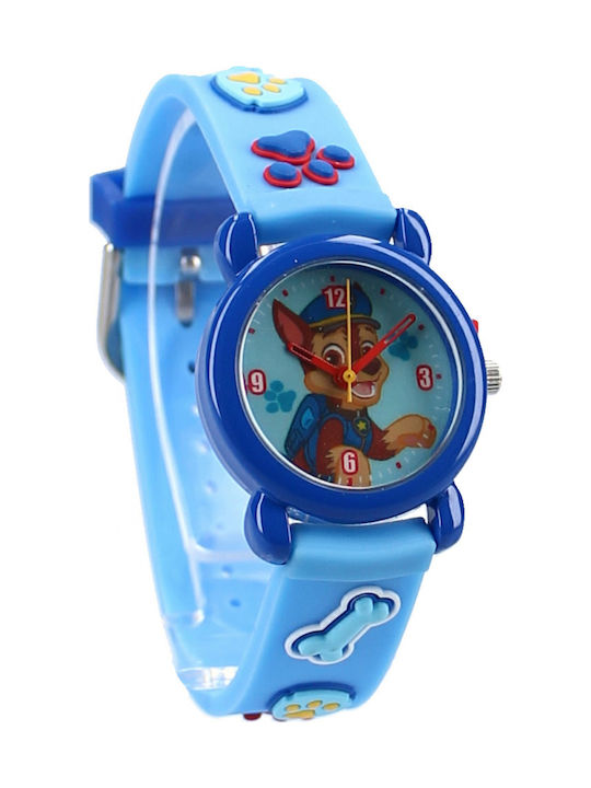 Paw Patrol Kinder-Analoguhr mit Kautschuk/Plastikarmband Blau