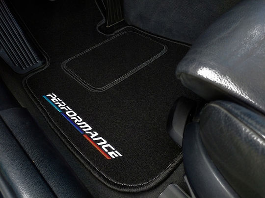 Me Premium Σετ Μπροστινά και Πίσω Πατάκια 4τμχ για BMW E46 1998-2007 Μαύρα