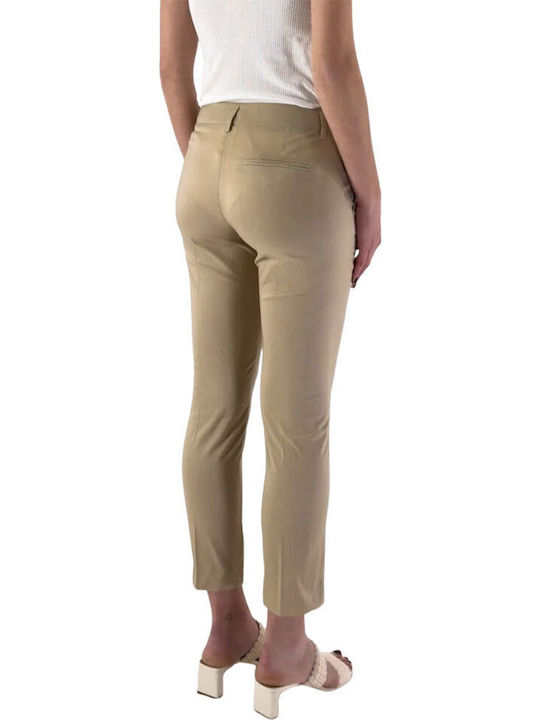 Women's Fabric Trousers Beige