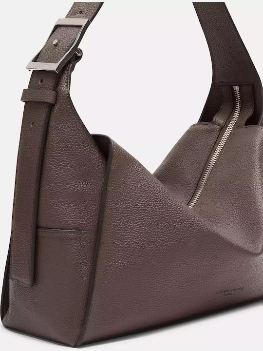 Leder Damentasche Schultertasche Braun