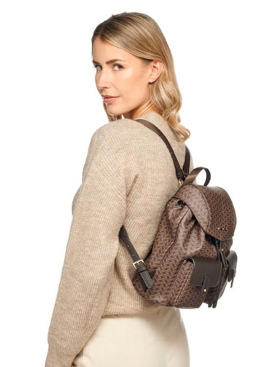 Borsa Donna Leather Women's Bag Backpack Brown