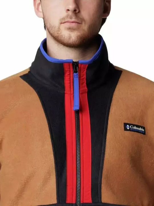 Backbowl Ii Full Ανδρική Ζακέτα Fleece Camel Brown, Black