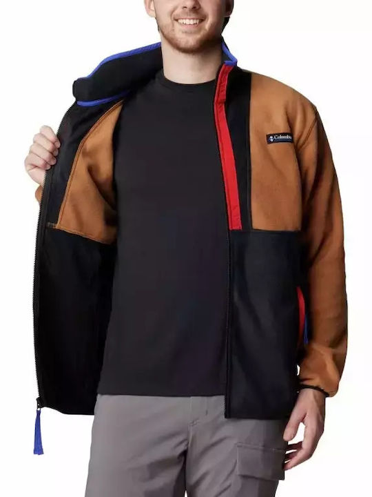 Backbowl Ii Full Ανδρική Ζακέτα Fleece Camel Brown, Black
