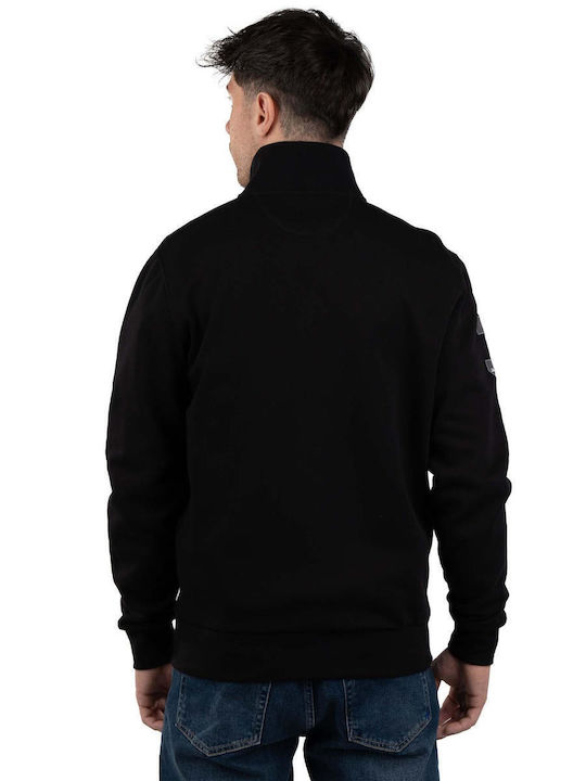 La Martina Men's Fleece Cardigan Black