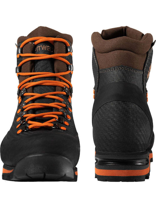 Fitwell Jek Αδιάβροχα Μποτάκια Κυνηγιού Black/Orange