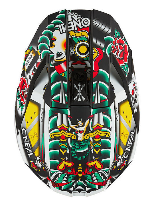 O'Neal 3SRS Inked V.25 Motorcycle Helmet Motocross ECE 22.06