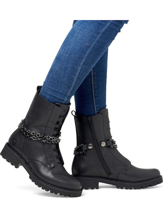 Ghete dama din piele Negru
