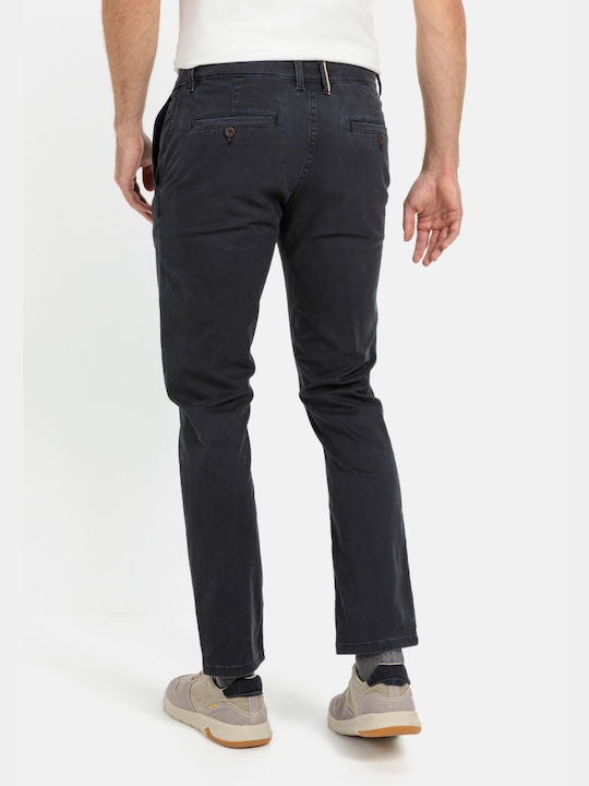 Camel Active Trousers Chino Elastic in Slim Fit Dark Blue