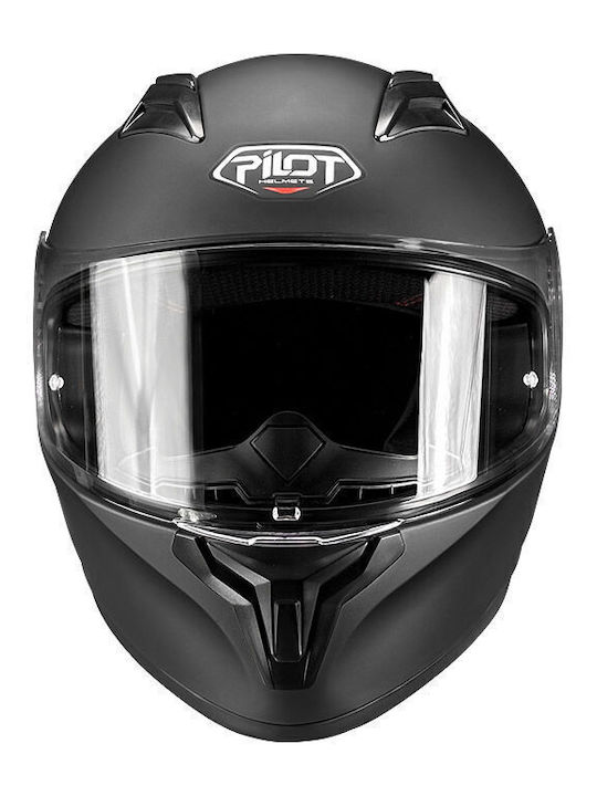 Pilot Flex Black Matt Motorcycle Helmet Full Face ECE 22.06 1450gr