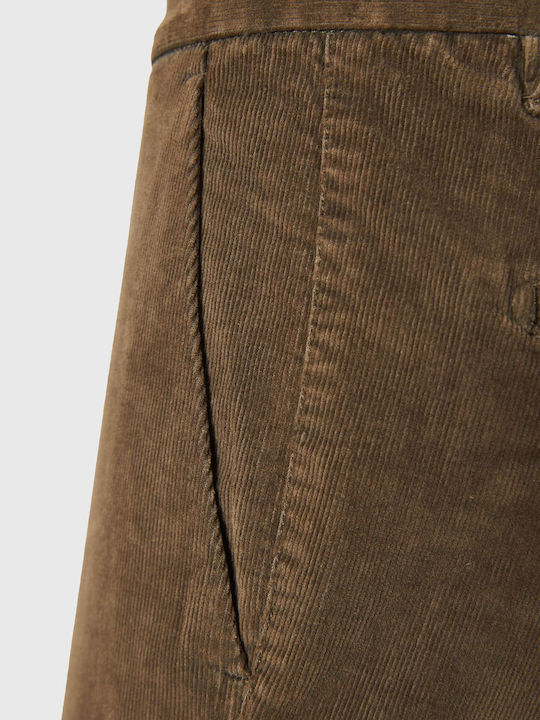 Pantaloni Chino cu Croială Normală Verde