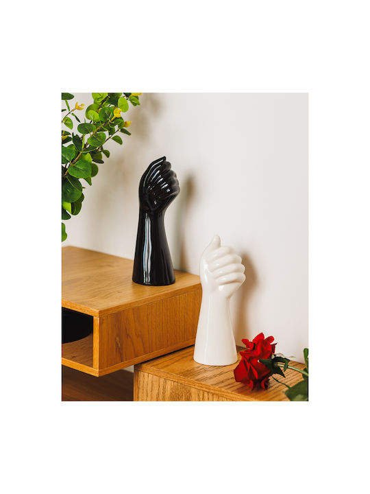 Koart Decorative Vase Lena Black 7.8x23.5cm
