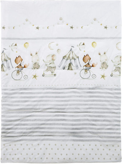 Nima Бебешка кувертюра Памук Beige, Grey 100x140см