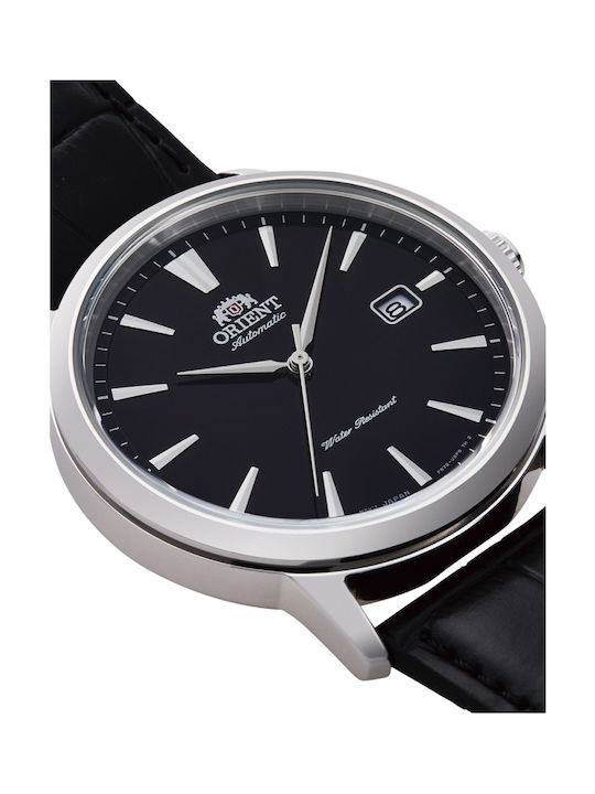 Orient Men's Watch 41.6mm Automatic with Black Leather Strap