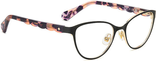 Kate Spade Παιδικός Μεταλλικός Σκελετός Γυαλιών Cat Eye Μαύρος