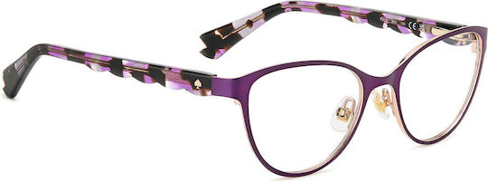 Kate Spade Παιδικός Μεταλλικός Σκελετός Γυαλιών Cat Eye Μωβ