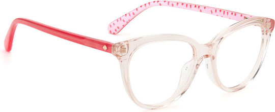 Kate Spade Kindlich Kunststoff Brillenrahmen Katzenauge Rosa