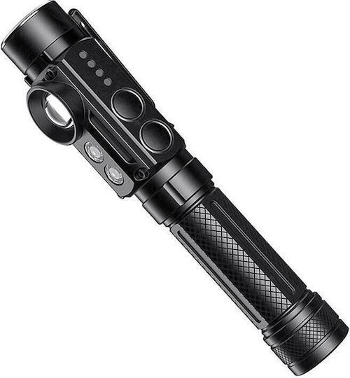 Superfire Wiederaufladbarer LED UV Taschenlampen IP43 mit Maximaler Helligkeit 450lm Superfire