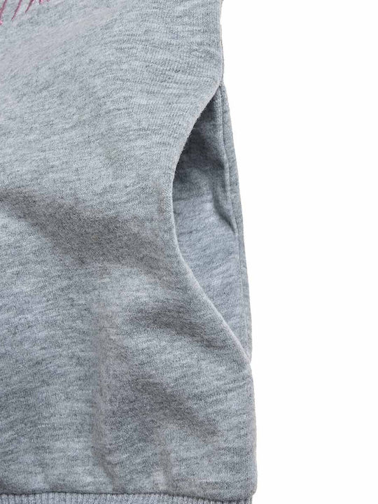 Kids Sweatshirt Cardigan Cotton with Hood Gray