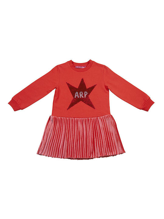 Agatha Ruiz De La Prada Children's Dress with Sequins red