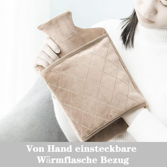 Bottle Wärmflasche in Braun Farbe mit Bezug Allgemeine Verwendung 2000ml