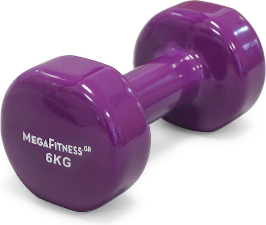 MegaFitness Vinyl Dumbbell 1 x 6kg