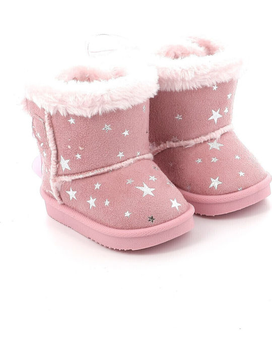 Lederne Kinderstiefeletten Rosa