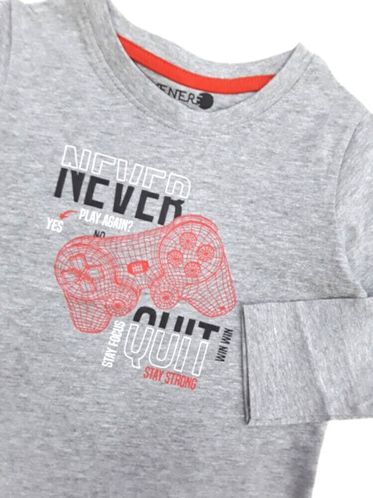 Bluză pentru copii Cu mânecă lungă Multicolor Never Play Again