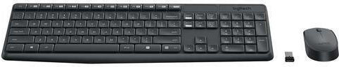Logitech Wireless Combo MK235 Комплект клавиатура и мишка Български Черен