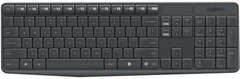 Logitech Wireless Combo MK235 Комплект клавиатура и мишка Български Черен