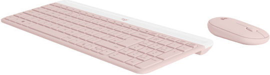 Logitech MK470 Wireless Keyboard & Mouse Set German Pink