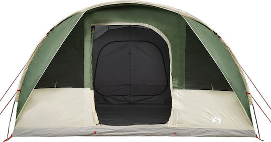 vidaXL Σκηνή Camping Τούνελ Πράσινη για 5 Άτομα 486x320x210εκ.