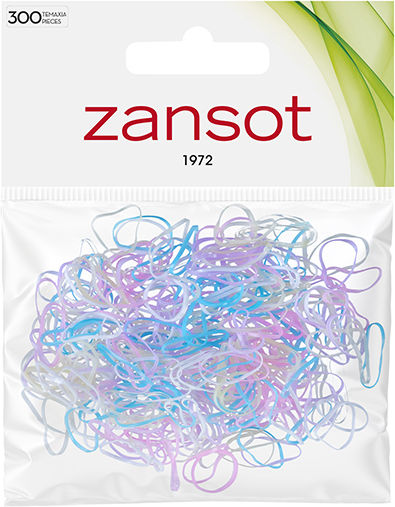 Zan Sot Λαστιχάκια Μαλλιών Διάφορα Χρώματα Σετ Λαστιχάκια 300τμχ