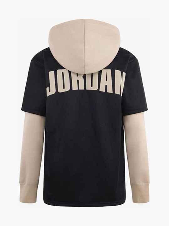 Jordan Παιδικό Casual Μπουφάν Μαύρο