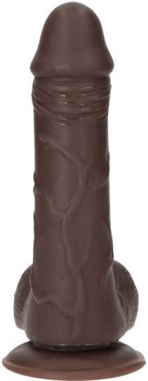 Toyz4lovers Реалистично дилдо с Топки и Вендуза Кафяв 23см