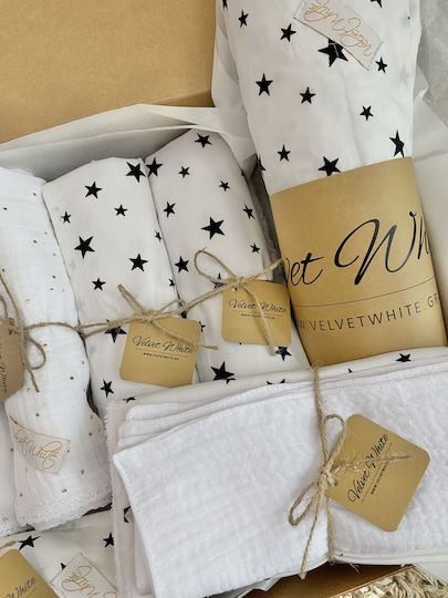 Velvet White Geschenkset für Babys