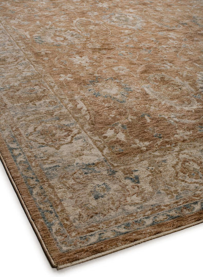 Viokarpet Vittoria 177a Synthetisch,Polyester/Cotton/Leather Beige
