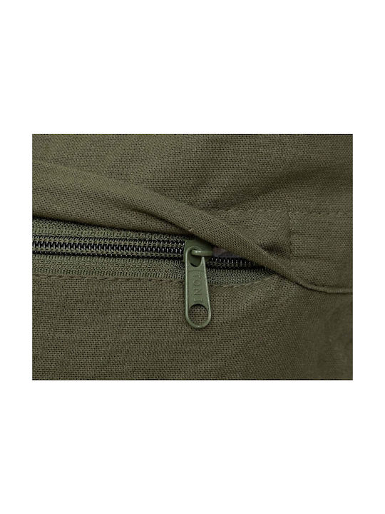 Atmosphera Sofa-Kissen Family Corner Fleece Grün 45x45cm