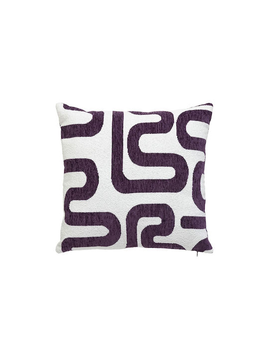 Atmosphera Sofa Cushion Safina in Velvet Purple 40x40cm