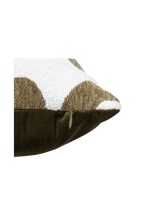 Atmosphera Perna de Canapea Safina Din Catifea Kaki Verde 40x40 cm