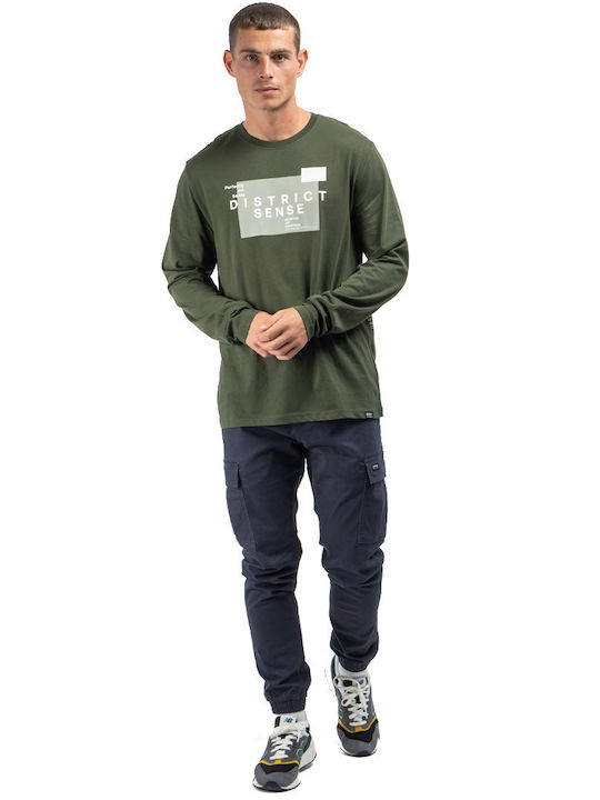 Langarmbluse Khaki
