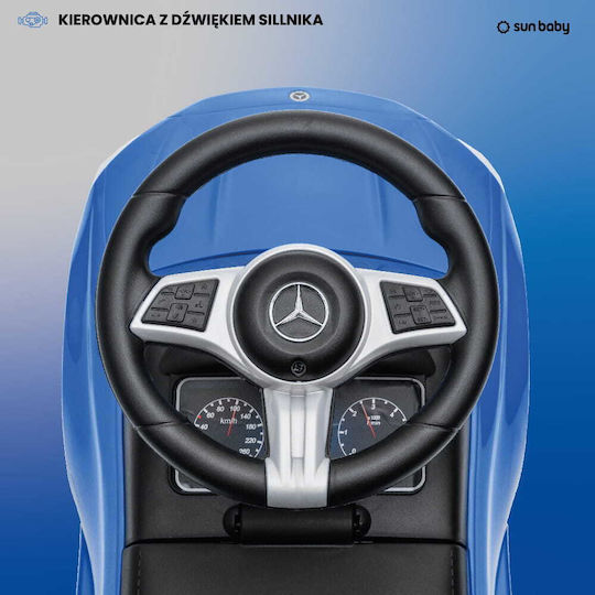 Sun Baby Mercedes C-Class Mașină Ride On Pentru 12+ Luni Albastră